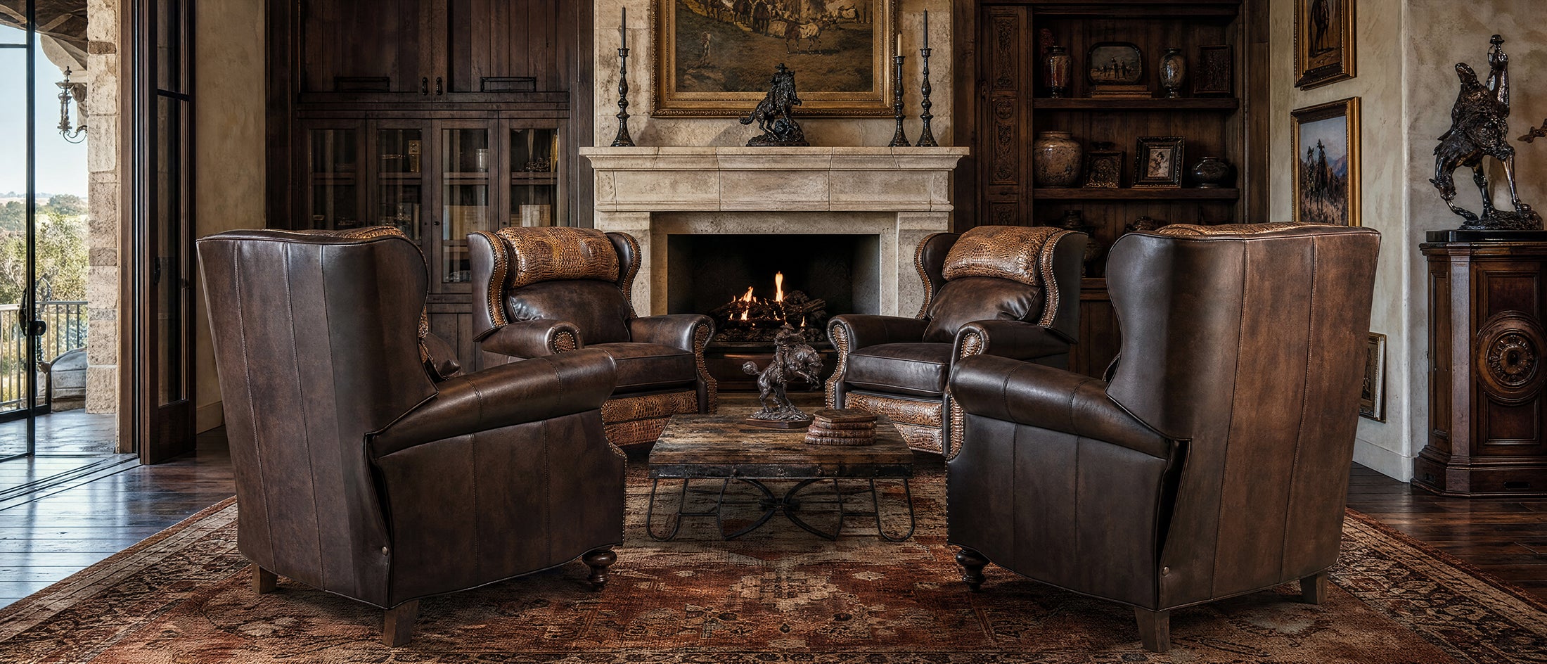 Custom western heirloom furniture by into the west in fort worth texas