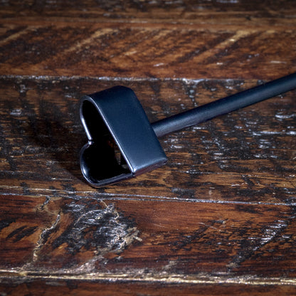 Steak branding iron with Western letter design — handcrafted ranch kitchen and grilling gift idea.