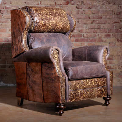 western-tooled-leather-pushback-recliner