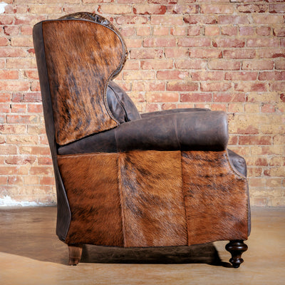 western-cowhide-and-tooled-leather-pushback-recliner