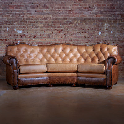 western-tooled-leather-conversational-sofa